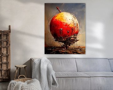Abstracte wereldbol van Günter Puschmann