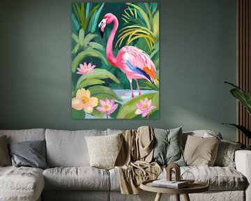 Dans van de Flamingo van Trinkets NL ✪ Design Studio
