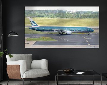 Cathay Pacific Boeing 777-300 passenger aircraft.