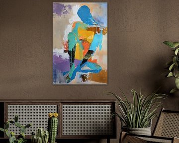 Blue Portrait by Eye catching paintings