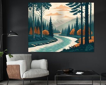 Vallei van de Fluisterende Rivier van Artistic