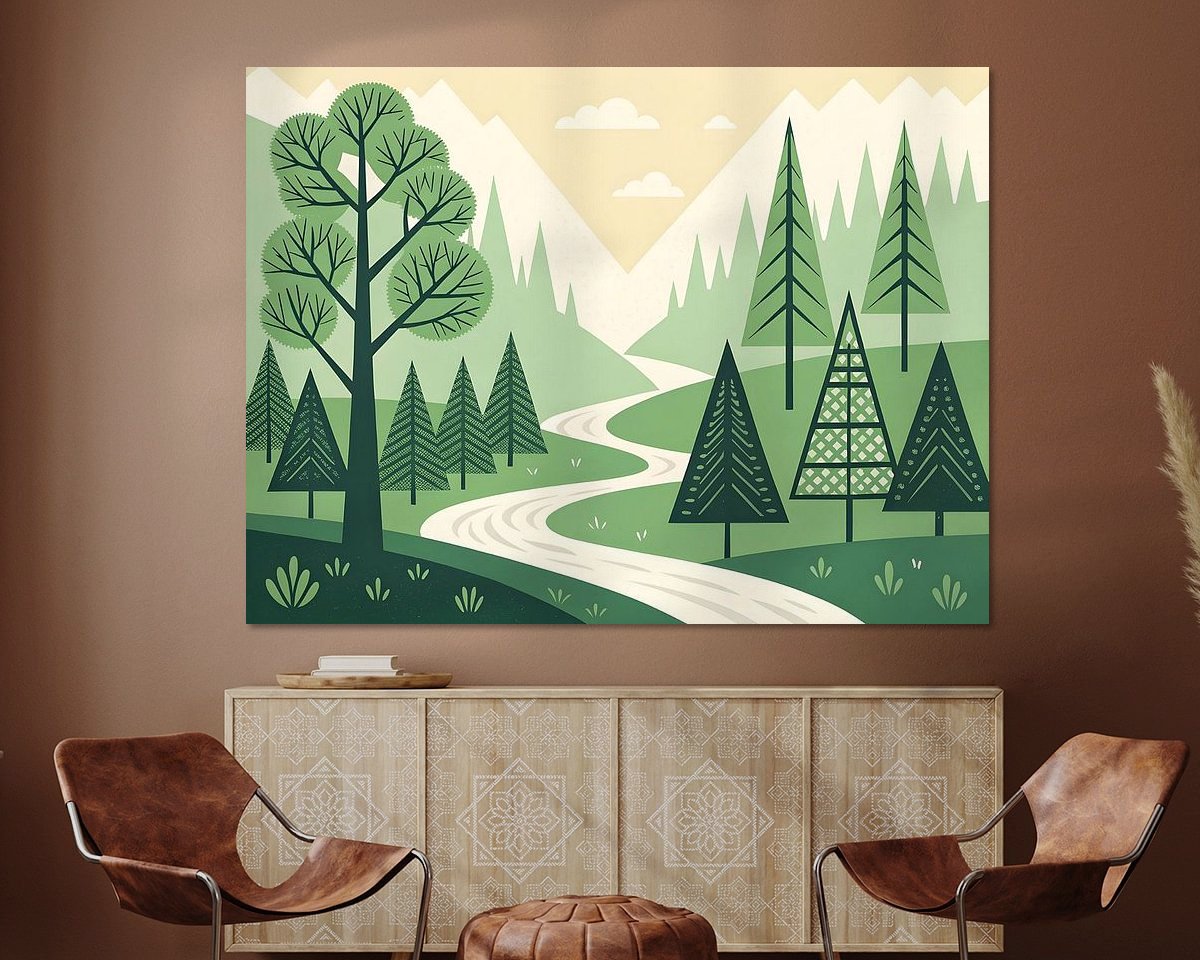 Example of the artwork in a room