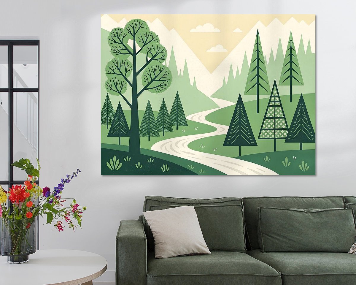 Example of the artwork in a room