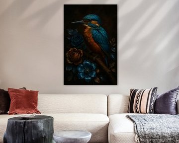 Clair-Obscur Ijsvogel – mysterie in blauw en koper van But First Framing