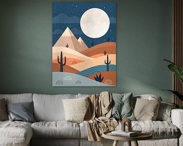 Woestijnmaan Serenade van Artistic