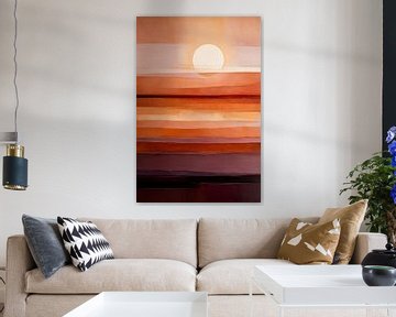 Abstracte lagen van zonsondergang van Imperial Art House