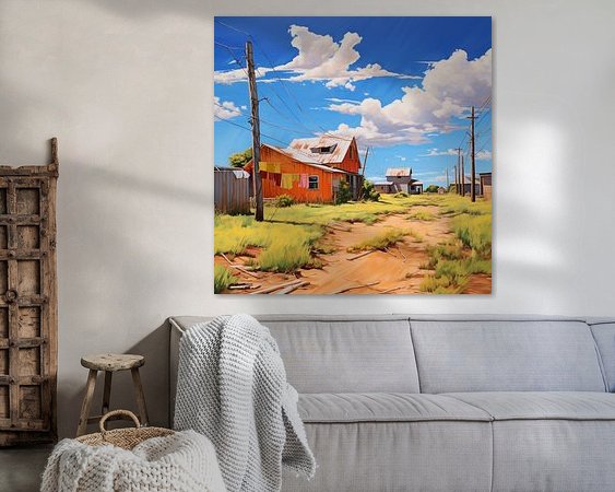 Example of the artwork in a room