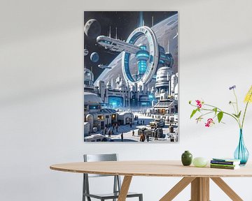Poort naar de sterren: Een futuristische maankolonie van atiq fauzi