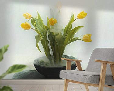 Example of the artwork in a room