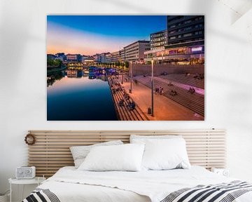 Saarbrücken met zonsondergang van Mustafa Kurnaz