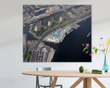 1988: Historische luchtfoto van Tropicana resort, Rotterdam van Frans Rombout