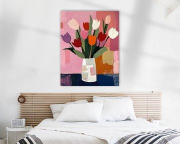 Tulpen in Vlakken van Bianca ter Riet