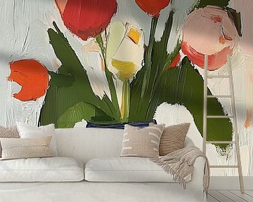 Tulpen in Delfter Blau