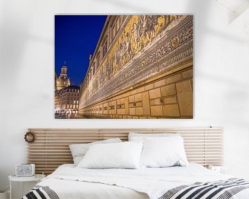 Dresden - Processie van prinsen op het blauwe uur van t.ART