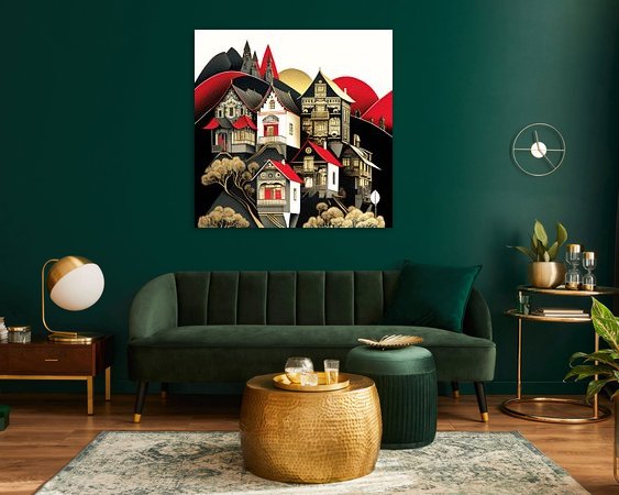 Example of the artwork in a room