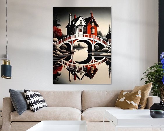Example of the artwork in a room