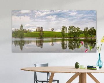 Reflections on a lake