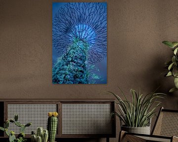 Blue Supertree by Jane-Beverly Dughera