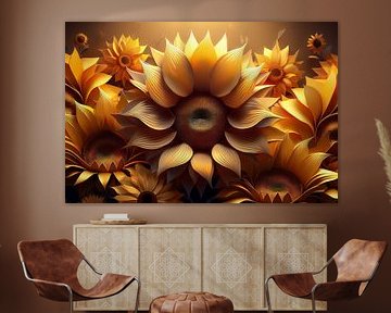 Sonnenblumen grafische KI