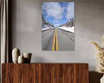 A deserted road in spring by Claude Laprise