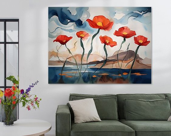 Example of the artwork in a room