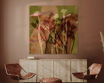 Monotype Plants in Retro Color Mix