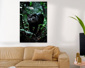 Black panther in dense jungle by Imperial Art House