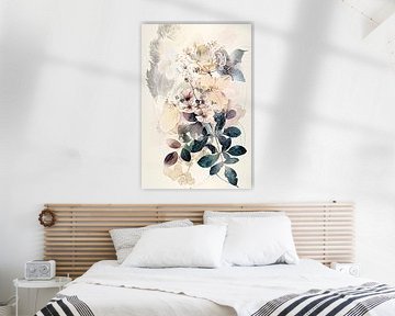 Botanische kunst met bloemen en bladeren van Imperial Art House
