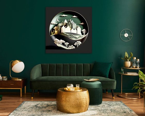 Example of the artwork in a room