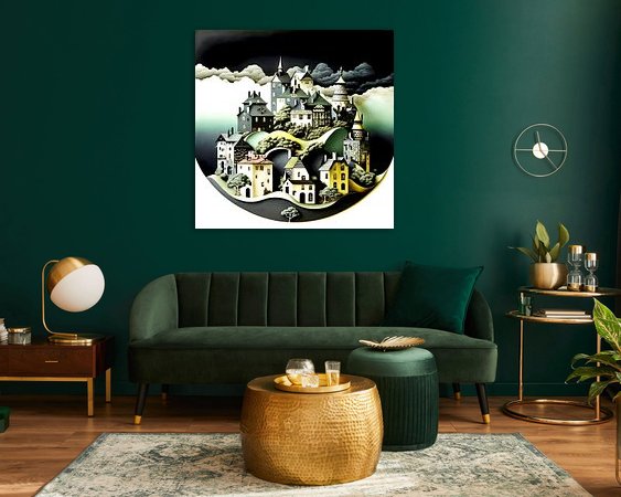 Example of the artwork in a room