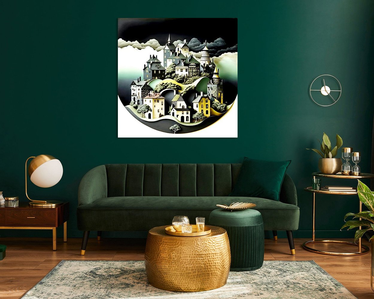 Example of the artwork in a room