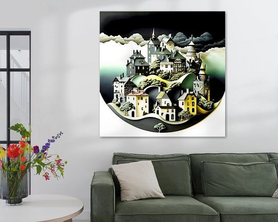 Example of the artwork in a room