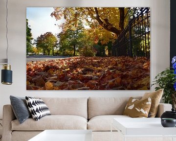 Cemetery Street in Autumn by Claude Laprise