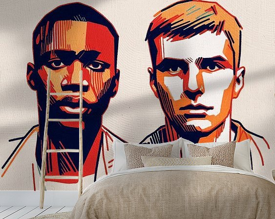 Example of the artwork in a room