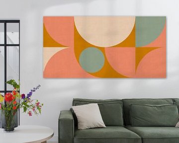 Warme geometrie in pastelpalet van Dina Dankers