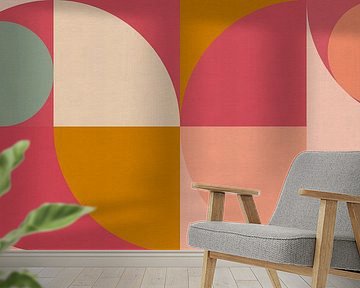 Mid-Century Style on Paper Texture by Dina Dankers