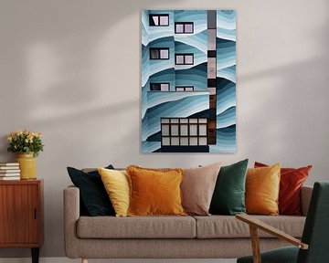 Blue facade by Monnie