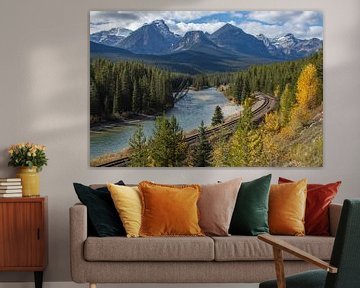Banff National Park, Morants Curve van Eva Rusman