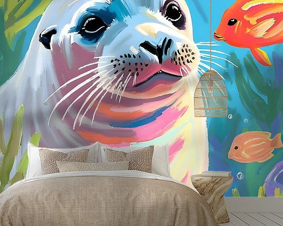 Example of the artwork in a room