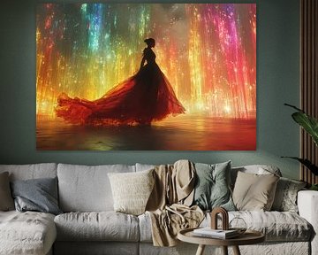 sensuele schilderachtige vrouw