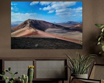 Nationaal park Timanfaya, Lanzarote van Martin Opladen