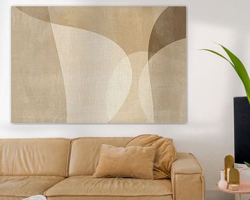 Abstracte aardse vormen van Dina Dankers