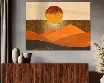 Minimal Art: Zonsopkomst in de woestijn van Studio Pieternel