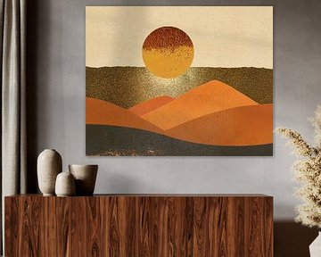 Minima Art: Zonsopkomst in de woestijn van Studio Pieternel