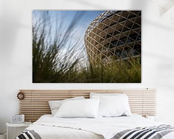 Architectuur van het Silt Hotel Casino tussen het duinengras in Middelkerke van Simon Peeters