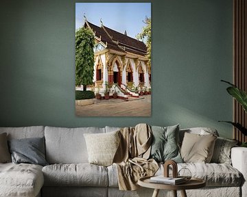 The sacred architecture of Wat Luang in Pakse