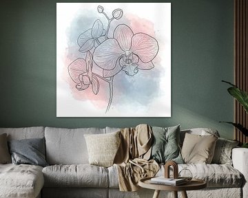 Fleur d'orchidée élégante