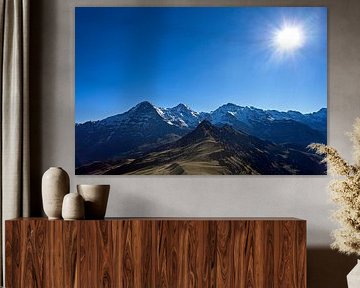 Eiger, Mönch et Jungfrau dans l'Oberland bernois