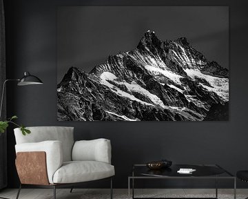 Schreckhorn und Lauteraarhorn im Berner Oberland von Martin Opladen