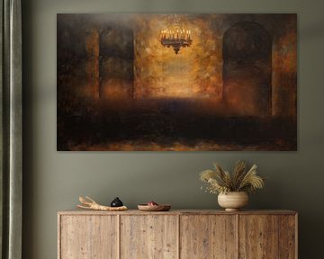 Middeleeuwse sfeer en kroonluchter panorama van TheXclusive Art